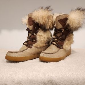 Pajar fur winter boots vintage